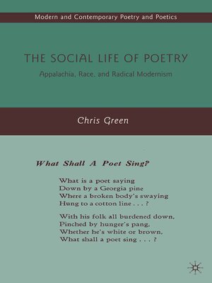 cover image of The Social Life of Poetry